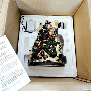 Statuina albero di Natale Danbury cane carlino come nuova con stella funzionante in scatola  - Foto 1 di 10