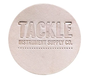 Tackle Large Leather Bass Drum Patch in Natural - Picture 1 of 1