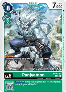 Panjyamon BT14-052 C Blast Ace Digimon TCG - Picture 1 of 2