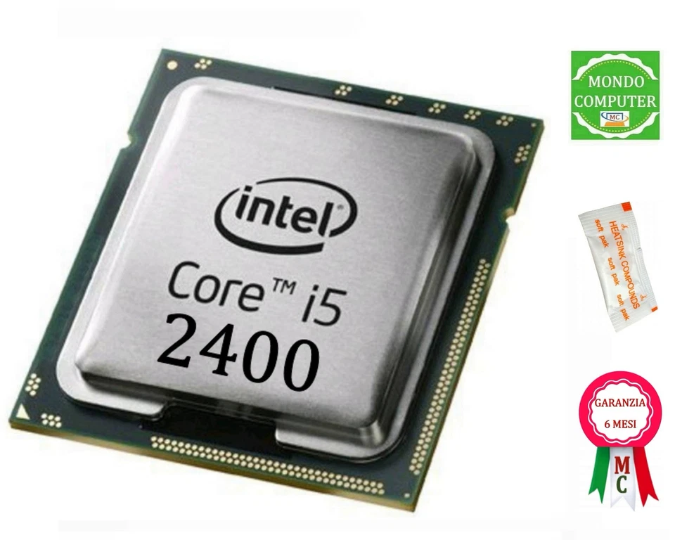 PROCESSORE SOCKET LGA 1155 INTEL CORE i5 2400 &  SR00Q - Immagine 1 di 1