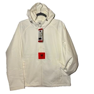 Neu 32 Grad Hitze Damen Größe M Creme Full-Zip Kapuzenjacke Softshelltasche - Bild 1 von 16