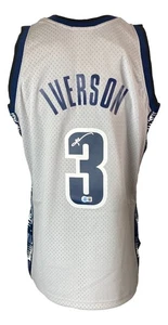 Allen Iverson Signed Georgetown Hoyas 95/96 M&N College Vault Jersey BAS - Picture 1 of 4