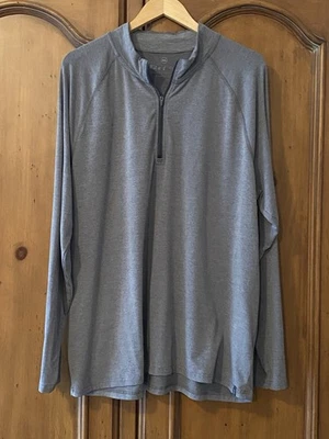 Camisa Pullover Free Fly Mezcla Bambú 1/4 Cremallera Para Hombre 3XL Gris Foto 1 de 4