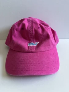 Vineyard Vines Hot Dark Pink Hat Ball Cap Blue Whale Logo Adjustable One Size - Picture 1 of 4