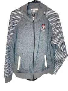 Auténtica Chaqueta Minnie Mouse Para Mujer Parques Disney Talla XL Raglán Lunares - Imagen 1 de 10