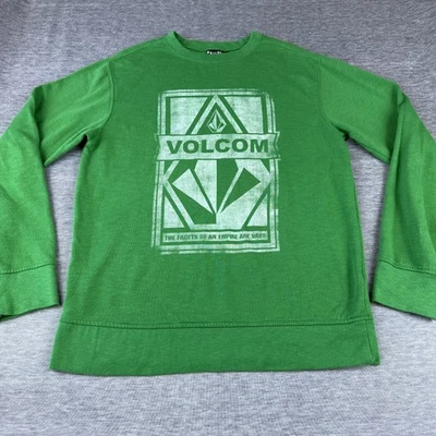 Volcom Sweater Mens Medium EDS Halfcab Stone Crew Pullover Skateboard Graphic - Image 1 of 4