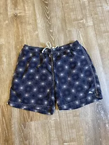 Tommy Bahama Mens Relax Swim Trunks Gray White Black Geometric - Picture 1 of 6