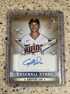 2022 Topps Series 1 Griffin Jax Gold Auto 10/50 - Picture 1 of 2