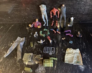 Spiderman-Action Figures-Bodies, Body parts Clothes Fodder Lot For Customs - Picture 1 of 5