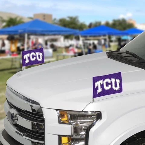 NCAA - Texas Christian University Ambassador Flags 4 x 6 - "TCU" Logo Cover