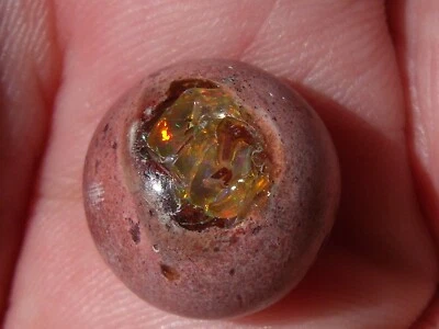 Cuentas de ópalo de fuego Cantera mexicana de 14,63 quilates Foto 1 de 4