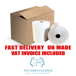 180 Térmico Caja Rollos 80 x 80mm (180 Incluidos) Extra Papel Gran Calidad - Picture 1 of 4
