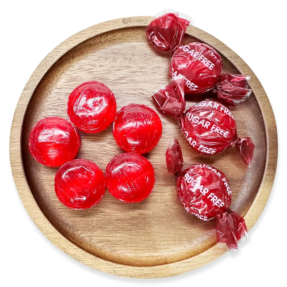 Cinnamon Discs candy Sugar FREE Red Twist Wrapped by NY Spice - Image 1 of 4