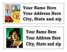 60 WIZARD OF OZ RETURN ADDRESS LABELS MANY CHOICES