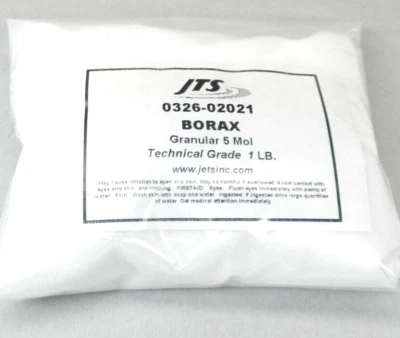 Borax Flux 1 Pound Melting Gold Silver Crucible Glaze Jewelry Casting 16oz Bag - Image 1 of 4