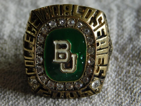 Nice College World Series Baseball 2005 Baylor Bears Award Ring Cover