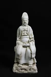 Hermoso Buda de porcelana de esmalte blanco chino - Imagen 1 de 6