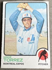 1973 Topps Baseball Card #77 Mike Torrez - Montreal Expos  