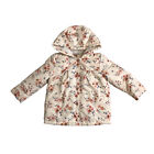 George Girls Pink Floral Jacket Toddler Age 18-24 Mos Faux Sherpa Lined Hooded