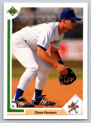 1991 Upper Deck #4 Dave Hansen Los Angeles Dodgers - Image 1 of 2