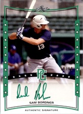 2014 Leaf Perfect Game Showcase Autographs Green #ASB1 Sam Bordner /10