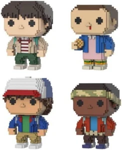 Funko Pop Stranger Things 8-Bit Netflix Eleven Mike Dustin Lucas 4 Pack Special - Picture 1 of 1