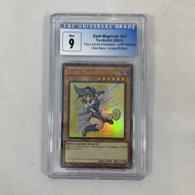 YuGiOh Dark Magician Girl Lost Art Promo LART-EN035 Ultra Rare CGC 9 Mint - PSA - Image 1 of 2
