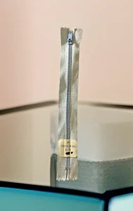 KZO Vintage BABY BLUE #5 Closed End Aluminum Metal Zipper 7" in - Picture 1 of 9