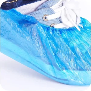 Einweg Schuhüberzieher 50 Stück – Anti-Rutsch Überschuhe mit Gummizug, Blau - Picture 1 of 3