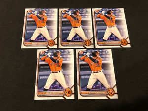 2022 Bowman Adrian Sugastey 1st Bowman Prospect Card (BP-19) Lot of 5x - QTY