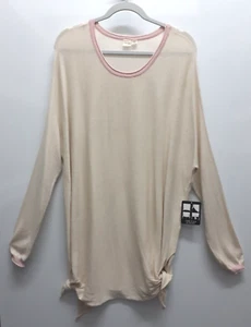 Neu mit Etikett Cloth By Design Oversize-Pullover cremefarben rosa Baumwolle mehrfarbig Größe XL - Bild 1 von 5