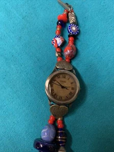 Ladies Fossil Analog Watch With Bead Style Bracelet SW 6603 - Picture 1 of 11