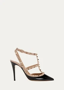 Valentino Garavani Rockstud 100mm Slingback High-Heel Pumps NIB 41 - Picture 1 of 5