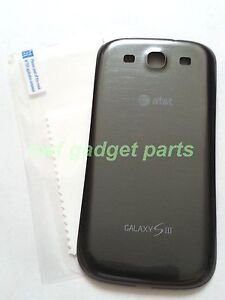 New OEM  Samsung Galaxy S 3 III i747 Back Cover Battery Door  AT&T ( GRAY)~US