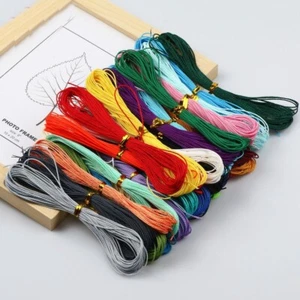 Waxed Cotton Cord Thread String Strap Necklace Rope DIY Bracelets 70 Meter 1mm - Picture 1 of 42