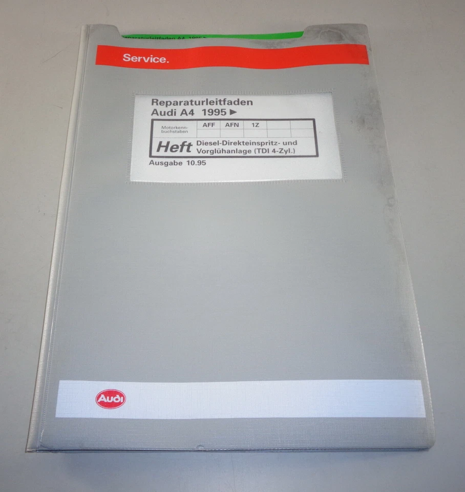 Manual de Taller Audi A 4/A4 Diesel Direkt-Einspritzanlage Vorglühanlage Tdi - Imagen 1 de 1