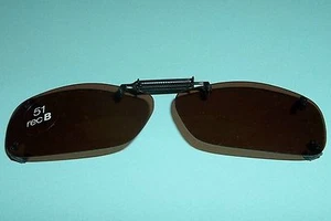 2 Pr Foster Grant Clip-on Sonnenbrille rahmenlos braune Gläser 51 Rec B Brn - Bild 1 von 3