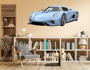 3D Rückspiegel H957 Auto Wallpaper Wandbild Poster Wandaufkleber Transport Honey - Picture 1 of 5