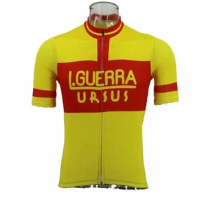 Retro LGUERRA URSUS cycling Short Sleeve Jersey mens Cycling Jersey CYCLE JERSEY - Picture 1 of 4