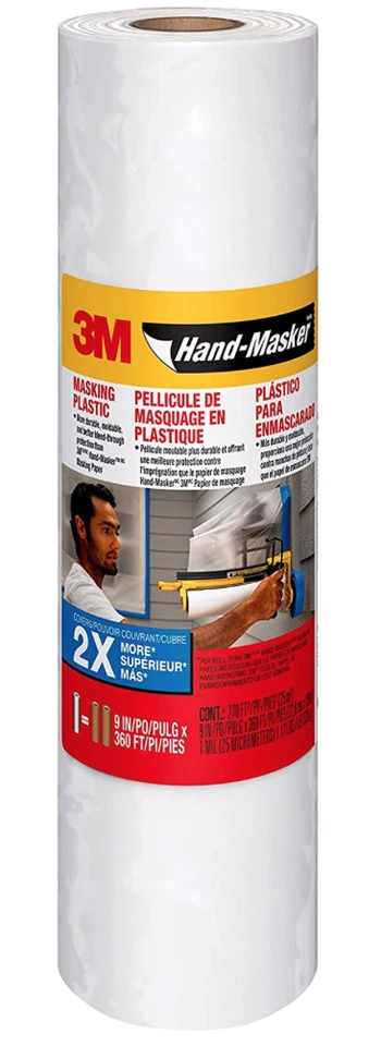 NEW! SCOTCH HAND-MASKER PLASTIC PAINTER FILM, 9"  x 360', MPL9 - Image 1 of 1