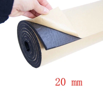 20mm 50x100cm Dämmschaum tapis de voiture ISOLATION Auto-adhésif MOUSSE isolant - Photo 1/4