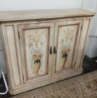 Mesa consola armario vestíbulo italiano decorado con pintura buffet  Foto 1 de 4