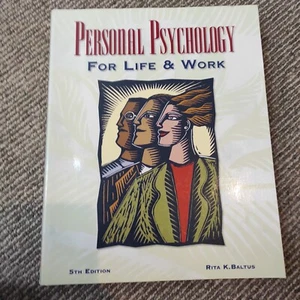 Personal Psychology for Life and Work Baltus, Rita paperback Used - VG - Bild 1 von 2