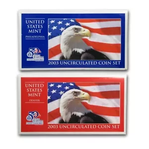 2003 United States US Mint 20 Coin P & D Uncirculated Coin Set State Quarters - Picture 1 of 3