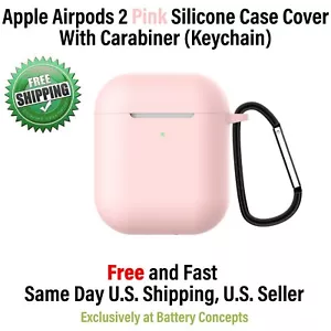 Funda protectora de silicona para Apple AirPods 2 rosa para Apple Airpod - Imagen 1 de 11