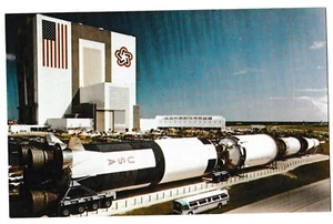 Saturn V Rocket JOHN F KENNEDY SPACE CENTER Merritt Island FL Postcard NASA - Picture 1 of 2