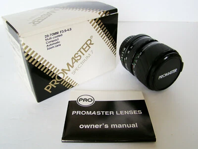 Promaster Minolta Spectrum 7 Lens 28-70mm f/3.9~4.8 Zoom in Orig Box w/ Manual - Image 1 of 4