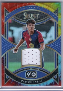 2024-25 SELECT LA LIGA TIE DYE SWATCHES RELIC PATCH PAU CUBARSI /25 BARCELONA  - Picture 1 of 2