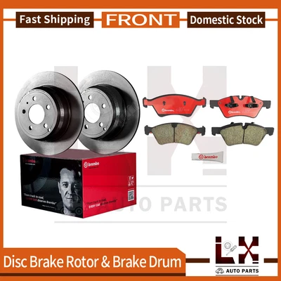 Rotor de freno delantero Brembo 6 y pastillas para Mercedes-Benz E500 2005-2006 Foto 1 de 4