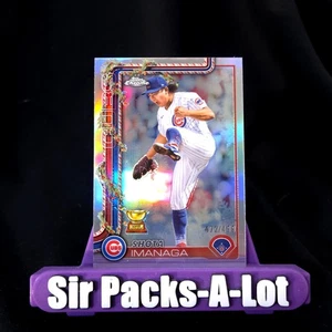 2025 Topps Holiday Chrome Shota Imanaga Refractor /499 Rookie Cup Cubs HC123 - Bild 1 von 2